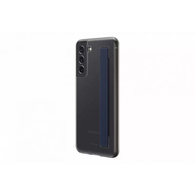 Samsung Galaxy S21 FE Clear Strap Cover Case grigio scuro