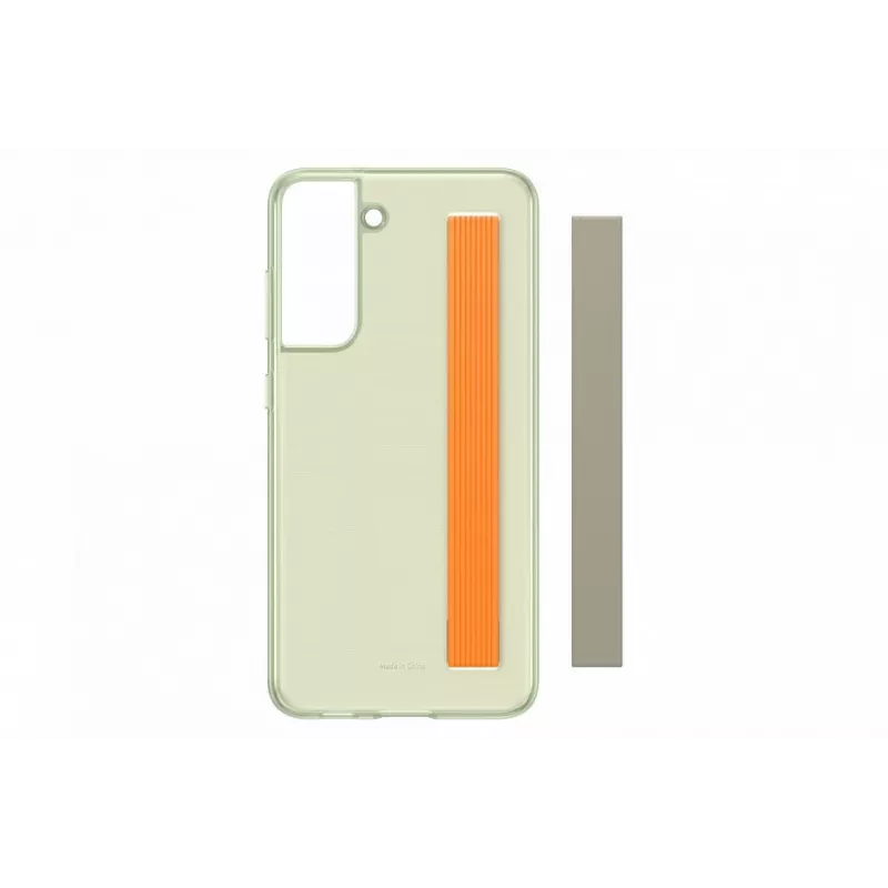 Samsung Galaxy S21 FE Clear Strap Cover Case verde oliva
