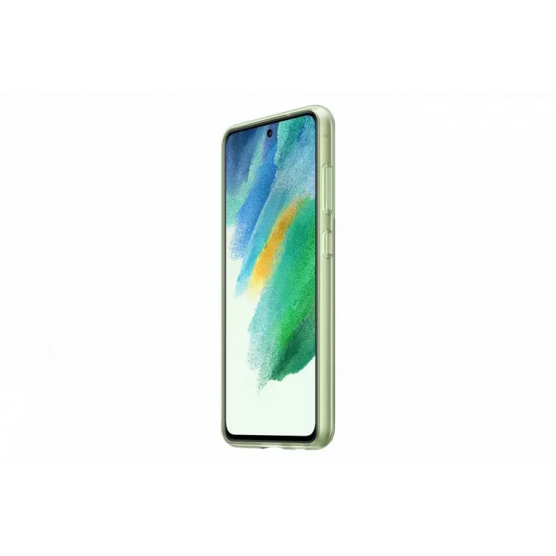 Samsung Galaxy S21 FE Clear Strap Cover Case verde oliva