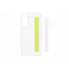 Samsung Galaxy S21 FE Clear Strap Cover Case bianco