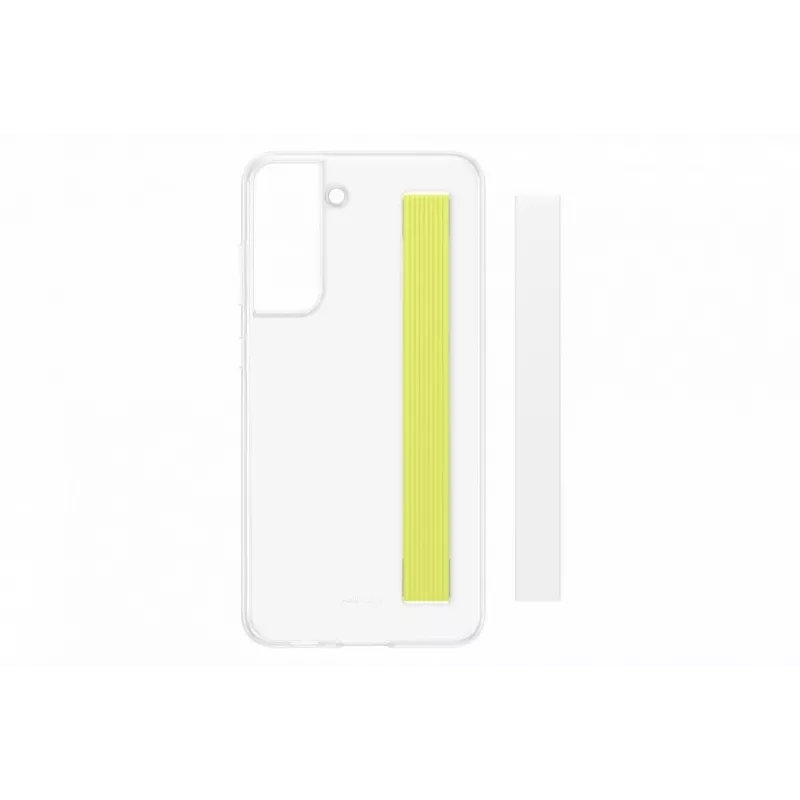 Samsung Galaxy S21 FE Clear Strap Cover Case bianco