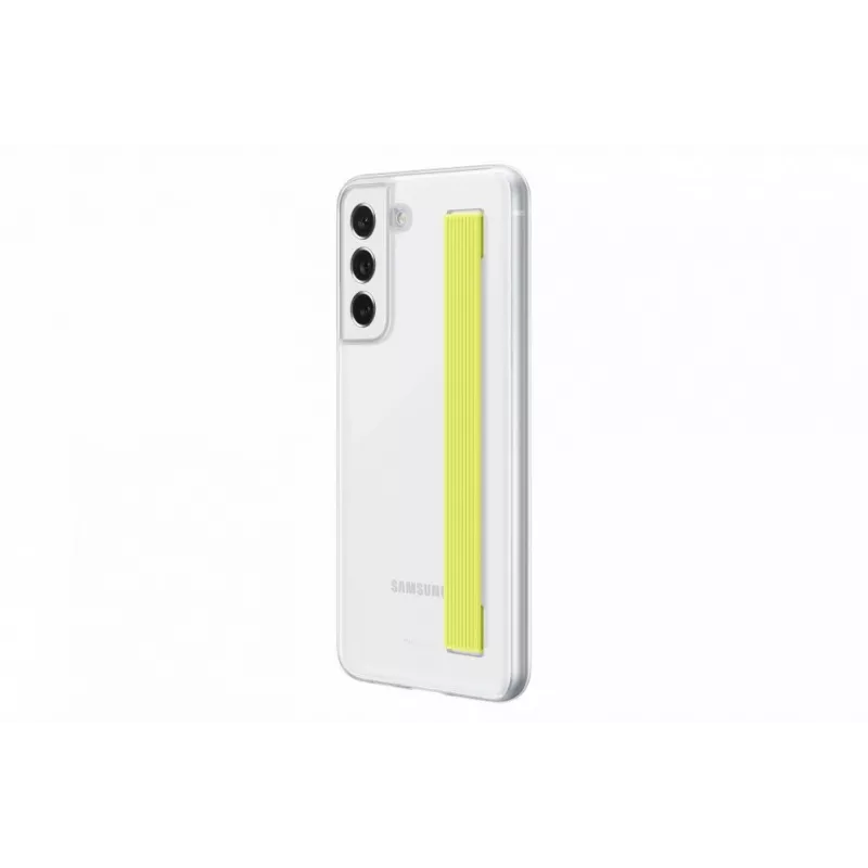 Samsung Galaxy S21 FE Clear Strap Cover Case bianco