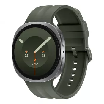 Samsung Galaxy Watch9 LTE 44 mm Silver smartwatch con cinturino sportivo Olive M/L