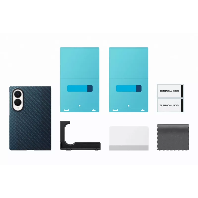 Samsung Galaxy Z Fold8 custodia con supporto magnetica Carbon - blu navy (EF-KF971SNEGWW)
