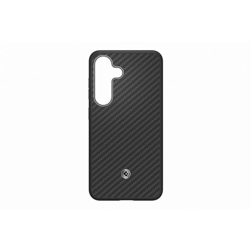 Samsung GP-FPS931PGABW Enzo custodia Aramid per Samsung Galaxy S25, nero argento