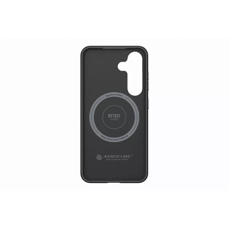 Samsung GP-FPS931PGABW Enzo custodia Aramid per Samsung Galaxy S25, nero argento