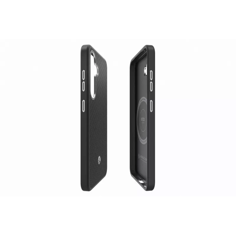 Samsung GP-FPS936PGABW Enzo Aramid Case per Galaxy S25 Plus, nero argento
