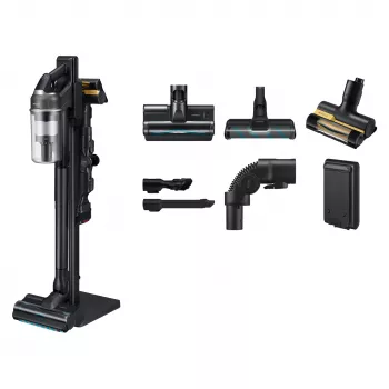 Samsung Jet 95S CompleteClean aspirapolvere a batteria – VS70H28HFC/WD, grigio satinato, 210 AW, 60 min. di autonomia, litio-ioni