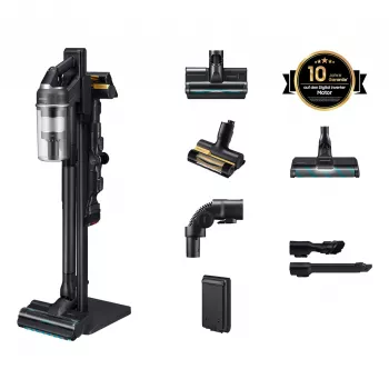 Samsung Jet 95S CompleteClean aspirapolvere a batteria – VS70H28HFC/WD, grigio satinato, 210 AW, 60 min. di autonomia, litio-ioni