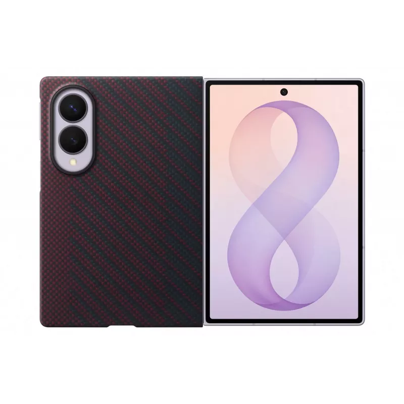 Samsung EF-KF971 Carbon Magnet custodia per Galaxy Z Fold8, rosso