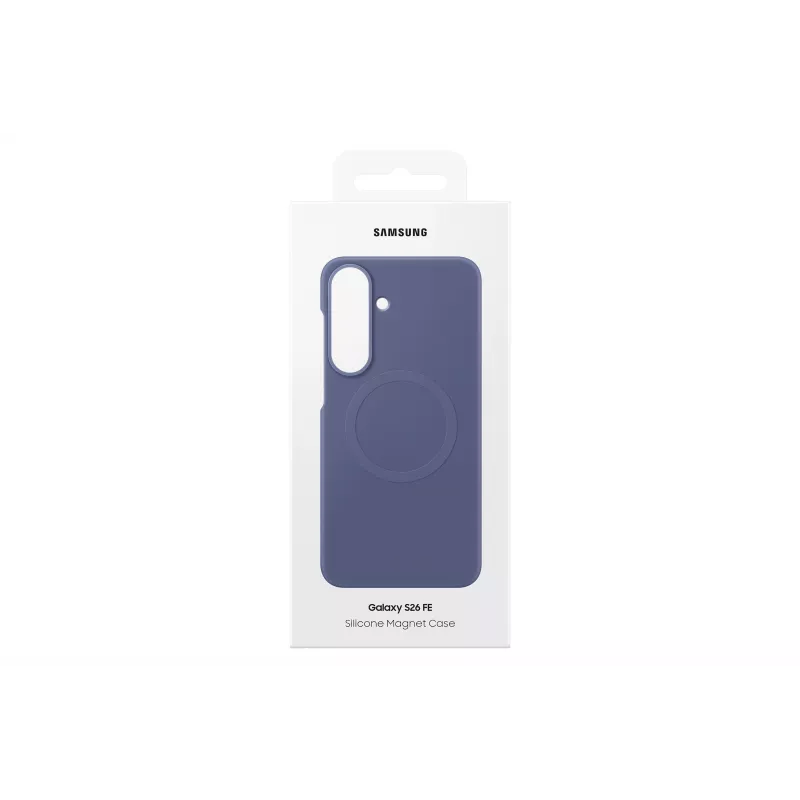 Custodia magnetica in silicone Samsung per Galaxy S26 FE, blu viola