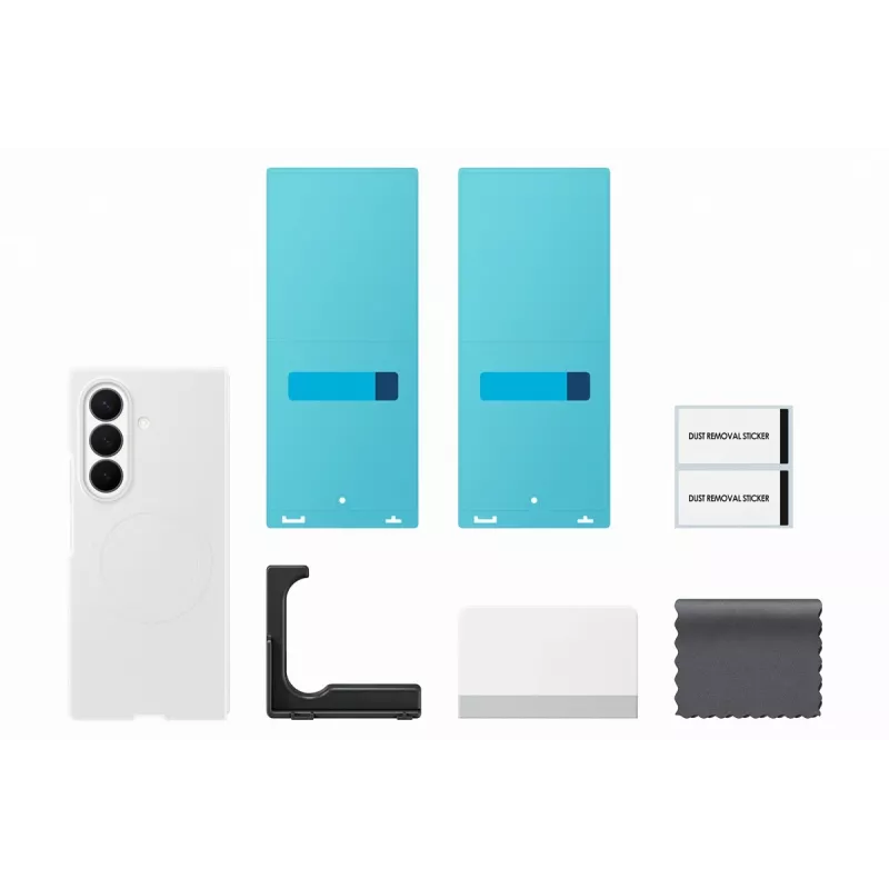 Samsung Silicone Magnet Case con S Pen per Galaxy Z Fold8 Ultra (Bianco)