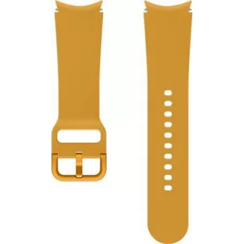 Samsung cinturino Sport per Galaxy Watch (20 mm, S/M) – giallo senape fluoroelastomero ET-SFR86SYEGEU