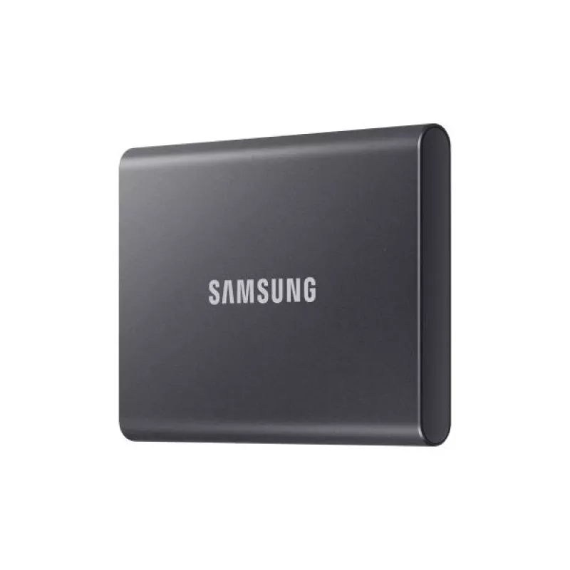 Samsung T7 SSD portatile, 2000 GB, USB Type-C, 3.2 Gen 2, 1050 MB/s, password, grigio