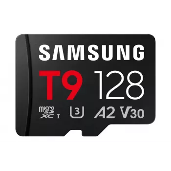 Samsung T9 MB-MH128T 128GB microSDXC UHS-I U3 V10 scheda di memoria