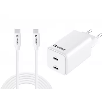 Sandberg caricabatterie AC USB-C PD65W EU 3M (441-76)