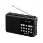 SANDBERG Speaker Radio FM+BT Recharge Altoparlante Bluetooth portatile con radio FM, AUX, USB, MicroSD, 6W, nero