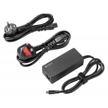 SANDBERG Caricabatterie USB-C AC PD65W EU+UK