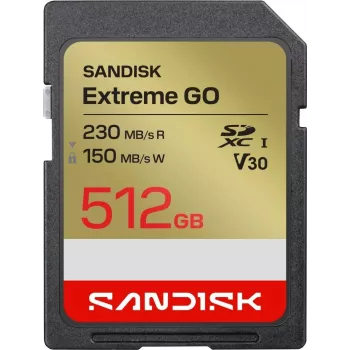 SanDisk Extreme GO Scheda di memoria SDXC 512 GB UHS-I 230 MB/s lettura V30 U3