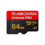 SanDisk Extreme PRO microSDXC 64GB UHS-I U3 V30 fino a 200 MB/s in lettura
