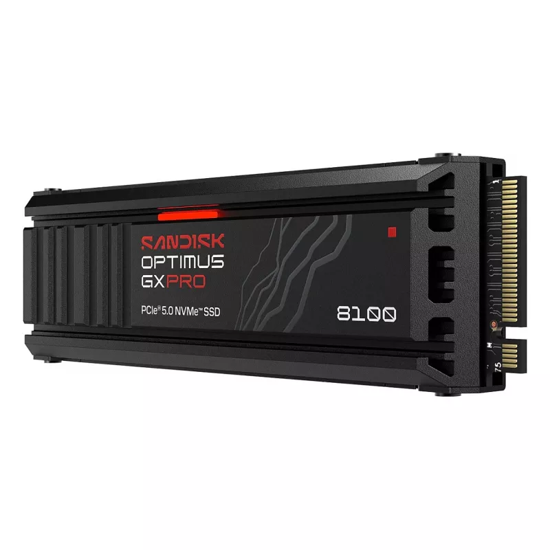 SanDisk Optimus GX PRO 8100 4TB PCIe Gen5 NVMe M.2 2280 SSD interna con dissipatore e crittografia hardware