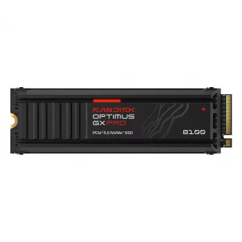 SanDisk Optimus GX PRO 8100 4TB PCIe Gen5 NVMe M.2 2280 SSD interna con dissipatore e crittografia hardware