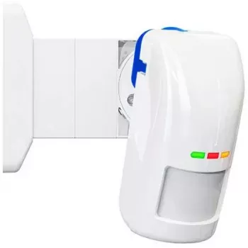 SATEL BRACKET E-5 supporto di montaggio a snodo sferico per rilevatori di movimento esterni, bianco, compatibile ABAX2