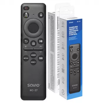 SAVIO RC-27 telecomando universale di ricambio per Samsung Smart TV – nero