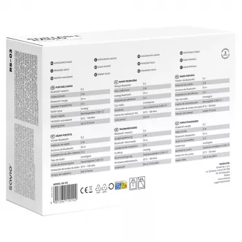 SAVIO RS-03 radio portatile FM/AM con riproduzione MP3 USB/SD, rosa