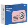 SAVIO RS-03 radio portatile FM/AM con riproduzione MP3 USB/SD, rosa