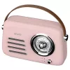 SAVIO RS-03 radio portatile FM/AM con riproduzione MP3 USB/SD, rosa
