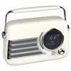 SAVIO RS-04 radio portatile DAB+ FM con batteria ricaricabile, display LCD, doppia sveglia, nero