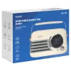 SAVIO RS-04 radio portatile DAB+ FM con batteria ricaricabile, display LCD, doppia sveglia, nero