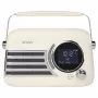 SAVIO RS-04 radio portatile DAB+ FM con batteria ricaricabile, display LCD, doppia sveglia, nero