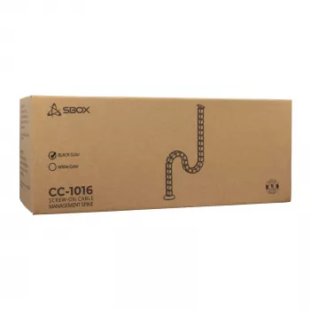 Sbox CC-1016B Gestione dei cavi, nero
