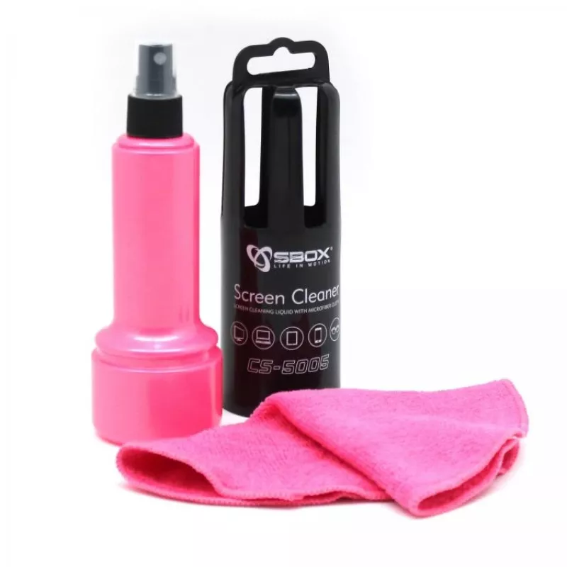 Sbox CS-5005P detergente per schermi 150ml rosa