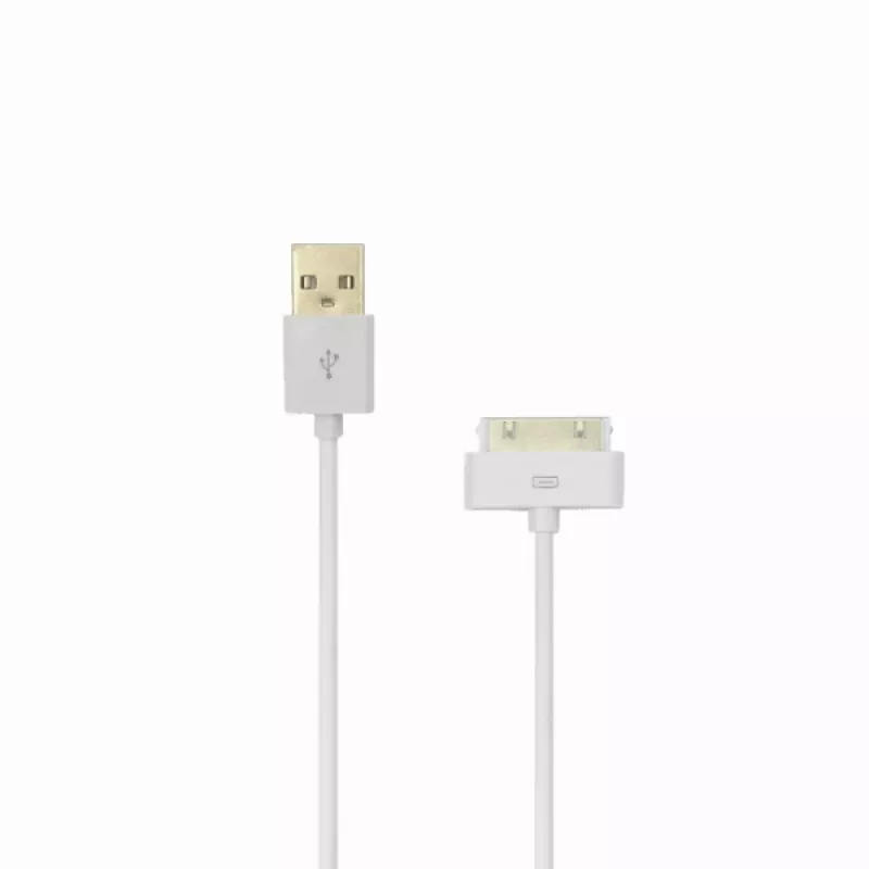 SBOX IPH4 cavo USB-A a Apple 30-Pin, 2m, bianco, ricarica e dati