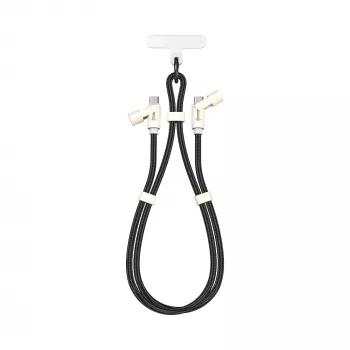 SBOX LANYARD BLACK cavo USB-C su USB-C 1,5 m nero