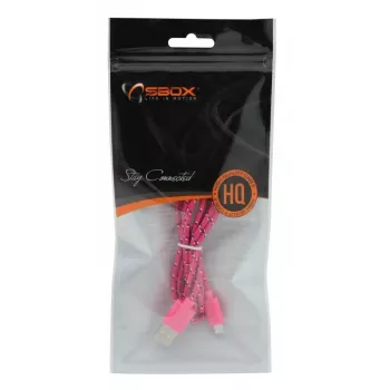 SBOX USB-1031P cavo USB a Micro-USB 1m rosa