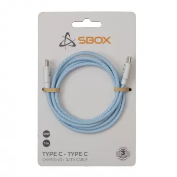 SBOX cavo USB-C su USB-C 1m blu – ricarica e sincronizzazione dati