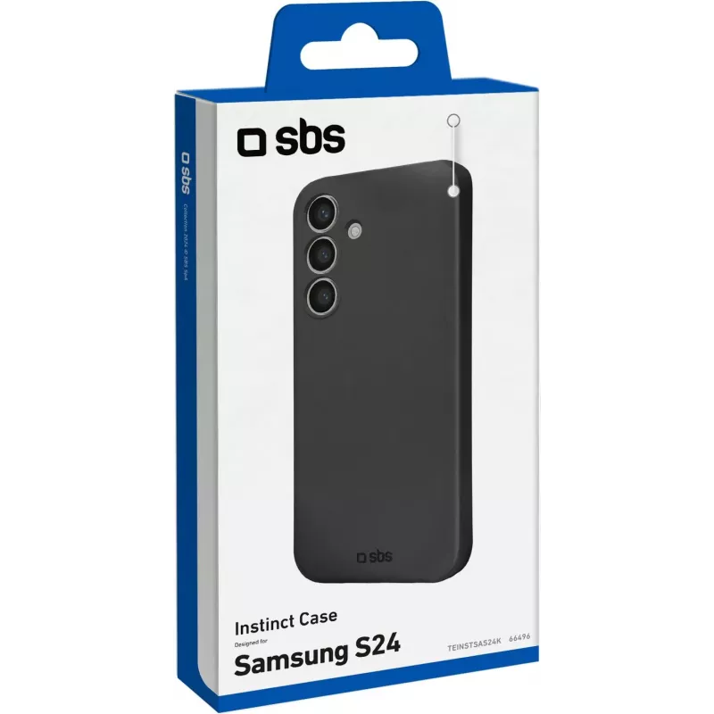 SBS Instinct Cover per Samsung Galaxy S24, nero TEINSTSAS24K