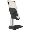 SBS Mobile TASTAND supporto universale pieghevole per e-reader, smartphone e tablet fino a 12 pollici – nero e argento