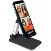 SBS Mobile TASTAND supporto universale pieghevole per e-reader, smartphone e tablet fino a 12 pollici – nero e argento