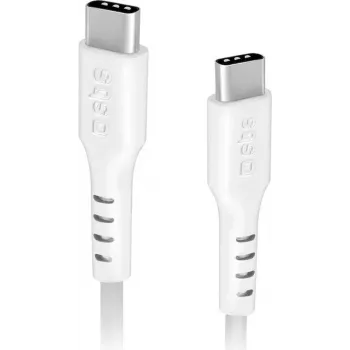 SBS MOBILE TECABLETCC20W cavo USB-C su USB-C 1,5m bianco 20W PD