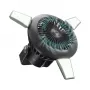 SBS Ventilatore portatile con powerbank 4000mAh, luce LED e ricarica solare