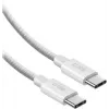 SBS cavo USB-C a USB-C in nylon intrecciato 2m 100W bianco