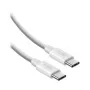 SBS cavo USB-C a USB-C in nylon intrecciato 2m 100W bianco