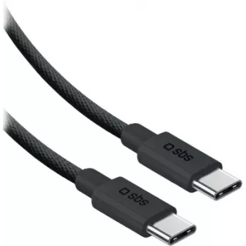 SBS cavo in nylon USB-C a USB-C 2m 240W nero