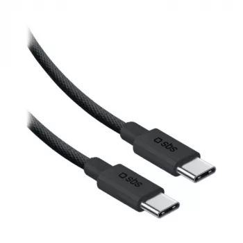 SBS cavo in nylon USB-C a USB-C 2m 240W nero