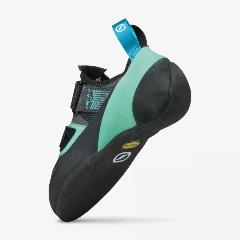 Scarpa ARPIA V LV scarpetta da arrampicata, 38.5, Shark - Aqua